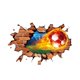 thumbnail image 2 of Sticker de Fútbol Mural Decorativo Deportivo Extraíble Impermeable Hecho de PVC para Paredes Y Ventanas Adecuado para Cumpleaños Habitación D, 2 of 8