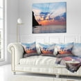 thumbnail image 2 of Designart Beautiful Raising Sun and Mountains - Landscape Printed Throw Pillow - 16x16, 2 of 4