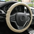 thumbnail image 1 of FH Group, Silicone Steering wheel cover Grip Marks Design Beige For Auto, 1 of 4