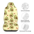 thumbnail image 5 of Vsdgher Avocados And Hearts Automotive Seat Covers for Cars Trucks and SUVs – Car Seat Covers for Truck Seat Protectors Set of 2, 5 of 7