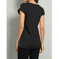 thumbnail image 2 of PrettyGuide Women's Sequin Top Shimmer Glitter Loose Bat Sleeve Party Tunic Tops, X-Large, 2 of 4
