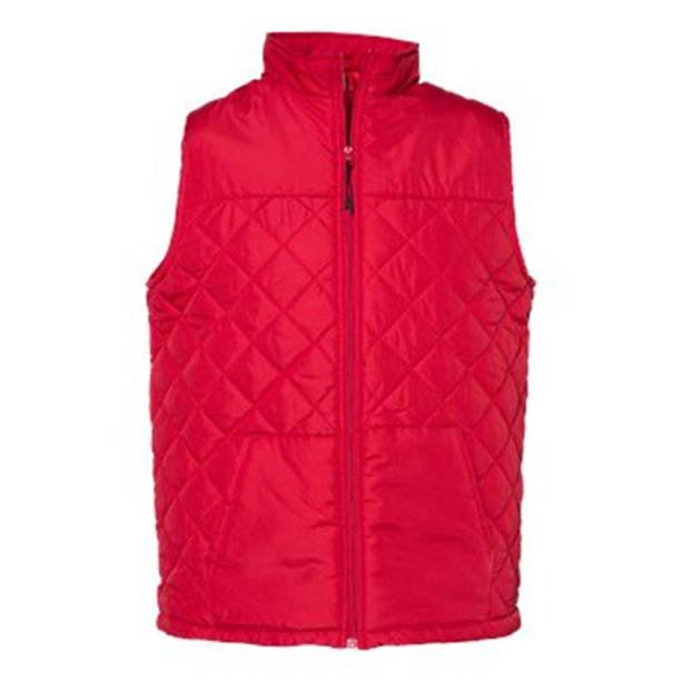 Badger Badger B08285708 Quilted Vest, Red 3XL