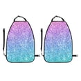 thumbnail image 2 of Zufioo Multicolor Glitter for Car Seat Kick-Proof Storage Pads 2 Pack, Anti-Stain Adjustable Car Seat Protectors for SUV, Jeep, Truck-One Size, 2 of 9