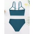 thumbnail image 7 of GYRATEDREAM Girls Swimsuits 2 Piece Bikini Set Spaghetti Strap High Waisted Bathing Suit Girls' Swimwear with Chest Pad, 7 of 7