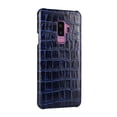 thumbnail image 2 of Galaxy S9+ Plus Case, Allytech Genuine Leather Simple Crocodile Grain Design Hard Back Protective Case Lightweight Bumper Case Shock Resistant Cover for Samsung Galaxy S9+ Plus 6.2-inch, Blue, 2 of 6