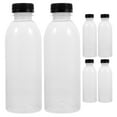 thumbnail image 2 of botellas vacías de 500 ml para bebidas, de PET, transparentes, de plástico, con tapas (colores aleatorios)., 2 of 7
