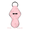 Pink / No Words, variant on Pink Bows Lip Balm Holder