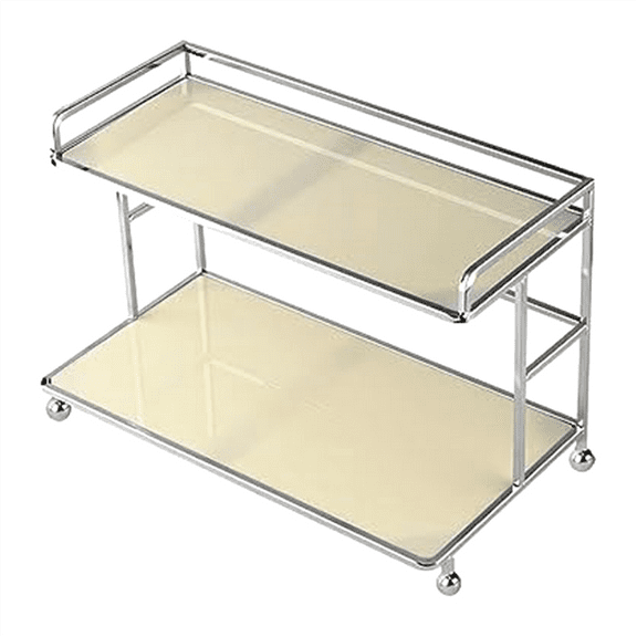 2 Tier Bathroom Makeup Organizer, Vanity Organizer Shelf for Bedroom