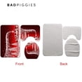 thumbnail image 3 of BadPiggies 3PCS Christmas Bathroom Non-Slip Pedestal Rug+Lid Toilet Cover+Bath Mat Set, 3 of 5