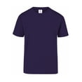 thumbnail image 1 of Playera Peso Completo de Cuello Redondo y Manga Corta, Unisex para Jóvenes, Color Morado, 100% Algodón, Talla Chica Yazbek J0300, 1 of 3