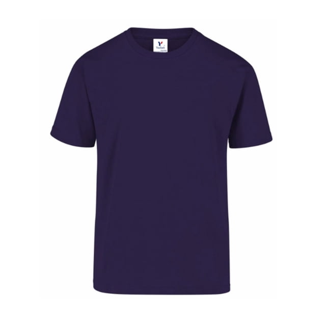 Playera Peso Completo de Cuello Redondo y Manga Corta, Unisex para Jóvenes, Color Morado, 100% Algodón, Talla Chica Yazbek J0300