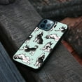 thumbnail image 4 of WIRESTER Shockproof Soft Rubber Cover Case for Apple iPhone 12 Pro Max 6.7" 2020, Siberian Husky Funny Playful Postures On Aero Blue Background, 4 of 5