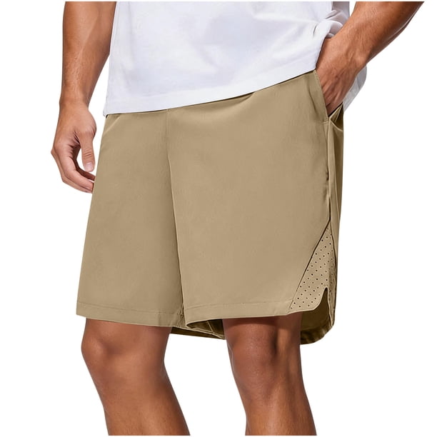 Ceisia Men's Up to 8XL Plus Size Quick Dry Athletic Casual Shorts Relaxed Straight Fit with Side Slits & Laser Ventilation Gifts