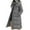 Gray, variant on Wdfiry Long Coat for Women Solid Color Casual Cotton Thick Winter Slim Down Jacket Coat Plus Size Hooded with Pockets Overcoat Clothes