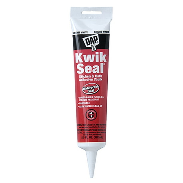 DAP DAP18001 White KwikSeal Kitchen and Bath Adhesive Caulk