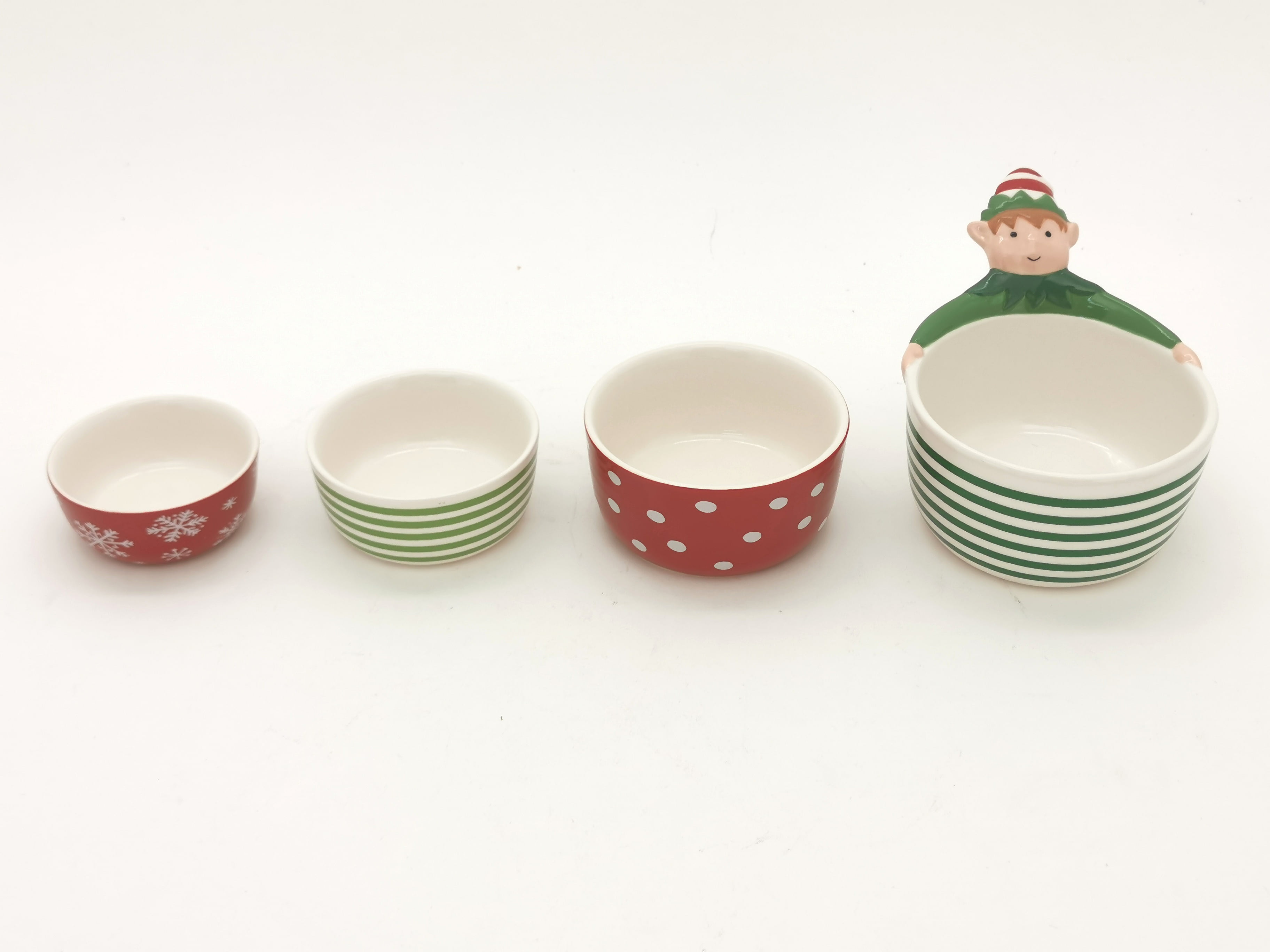 Christmas Gnome Measuring Cups & Spoons Set World Market Holiday Elves  Baking