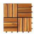 thumbnail image 1 of Piso Madera Deck Exterior Tava Home Parquet Dorado 30x30cm, 1 of 9