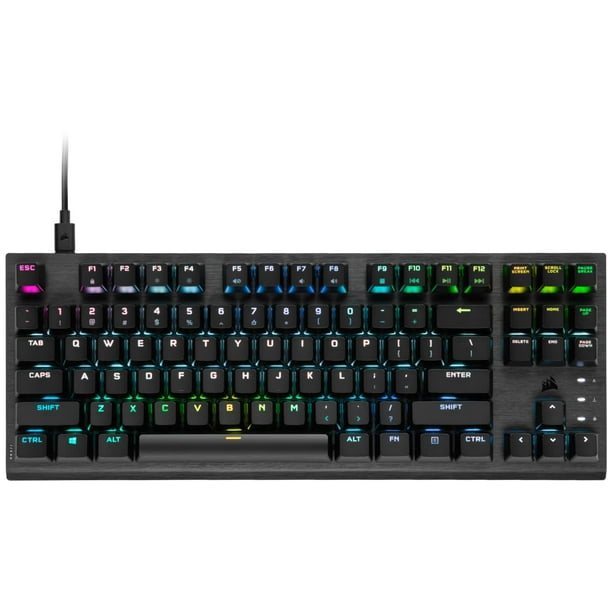 Teclado para juegos CORSAIR K60 RGB TKL OPX Switches Black