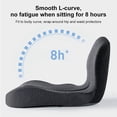 thumbnail image 4 of INSMART Ergonomic Seat Cushion with Lumbar Support - Gel Memory Foam Pillow for Office Chair, Car & Wheelchair, Dark Gray, 4 of 9