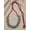 silver-toned, red, variant on Oxidised Bohemian Necklace with Antique Finish