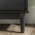 thumbnail image 5 of Walker Edison Mid-Century Modern 2-Drawer Wood Nightstand, Solid Black, 5 of 24