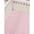 thumbnail image 2 of Modern Moments by Gerber Baby & Toddler Girl Ultra Soft Fitted Crib Sheet, Pink Vines, 2 of 6