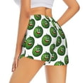 thumbnail image 3 of Disketp Happy Watermelon Print Women's Shorts Workout Shorts for Athletic Gym Running Shorts with Phone Pockets Large, 3 of 8