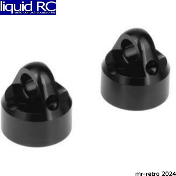 TEKNO RC LLC Shock Caps 7075 emulsion black ano 2pcs TKR6712A Elec Car/Truck Replacement Parts