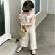 thumbnail image 4 of Girls Outfit Sets Summer Kids Casual Clothing For Girls Hollow Vest+Wide Leg Pants Children's Baby Girl Clothing Korean Version, 4 of 6