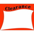 thumbnail image 1 of 25 "Clearance" - 7" x 5.5" Writable Paper Retail Store Price Signs Heavy Duty Cardstock Fluorescent Orange, 1 of 2
