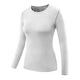 thumbnail image 6 of NELEUS Womens Compression T Shirt Athletic Running Dry Fit Long Sleeve 3 Pack,Black+Gray+White,US Size S, 6 of 8