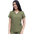 thumbnail image 1 of Adar Pro Heather Sarraus pour Femmes - Haut de Sarrau à Encolure Cœur en V - P4210H - Heather Olive - TTP, 1 of 7