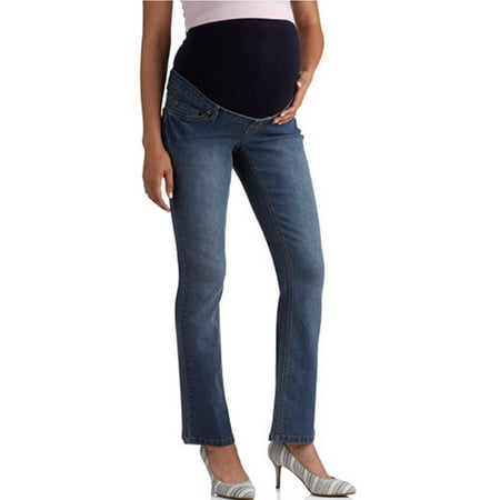 Planet Motherhood Full-Panel 5-Pocket Bootcut Maternity Jeans - Walmart.com