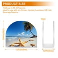 thumbnail image 3 of Dailycode 2 Pack Napkin Holder for Table Acrylic Kitchen Paper Tissue Dispenser, Starfish Beach Coconut Tree, 3 of 9