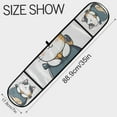 thumbnail image 3 of Yayeee Double Oven Mitt Kitchen Heat Resistant Baking 35" x7" Quilted Glove, Blue Cute Cat, 3 of 6