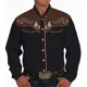 thumbnail image 1 of 2024 nueva camisa de solapa de manga larga con estampado occidental para hombre, de un solo pecho, ropa informal para club social para hombre, ropa con impresión 3D, 1 of 6