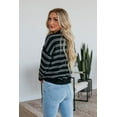 thumbnail image 5 of Aveline Striped Sweater - Black, 5 of 5