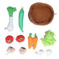 thumbnail image 4 of Cesta de verduras de felpa segura, suave, colorida, educación temprana, juguete para juego de imitación para bebés de 2 años a continuación, 4 of 14