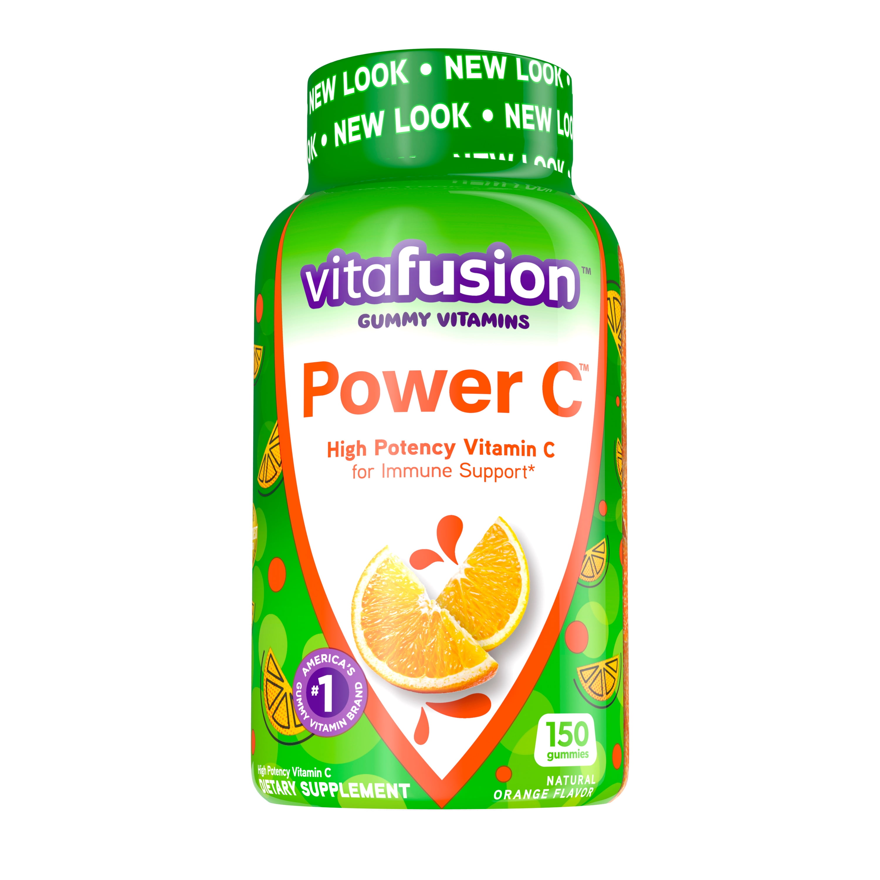 Vitafusion Power C Gummy Immune Support With Vitamin C Delicious Orange Flavor 150ct 50 Day Supply From America S Number One Gummy Vitamin Brand Walmart Com Walmart Com