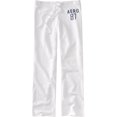 thumbnail image 1 of Aeropostale Pantalones de chándal casuales de pierna recta para mujer, blanco, extra pequeño, 1 of 1