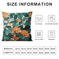 thumbnail image 5 of Nawypu Black Teal Throw Pillow Covers Dahlia Flower Decorative Pillows Modern Geometry Floral Outdoor Farmhouse Pillowcase Square Cushion Case Decor for Home Sofa Couch Bed,, 5 of 5
