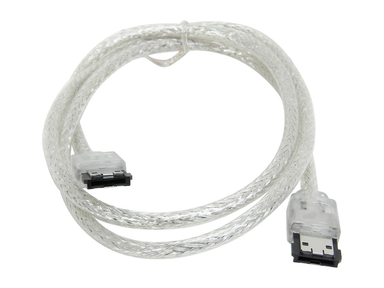 Nippon Labs ESATA3-EXS-3-llSL 3 ft. eSATA III(Type I) Male to Male Cable, Silver - image 2 of 3