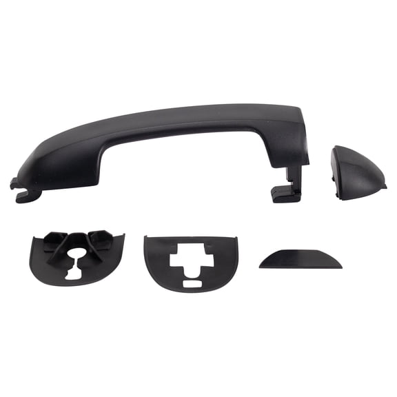 TRQ Door Handle Exterior Outside Black Textured for 10-13 Ford Transit Connect DHA48761