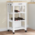 thumbnail image 1 of vidaXL Kitchen Trolley MONZA 48x40x90 cm Solid Wood Pine, 1 of 5