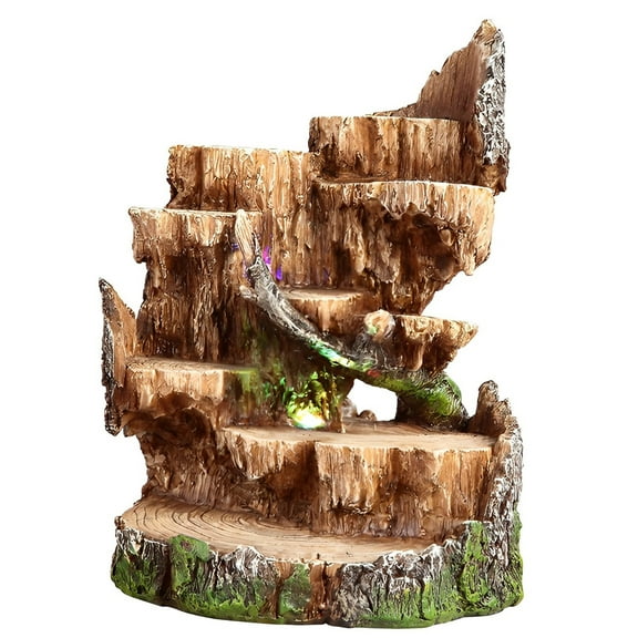 FC Design 10"H Tree Trunk Display for Mini Owl Figurine Statue Sculpture Ornament Decoration Home/Room Decor and Unique Gift Ideas for Housewarming, Holidays and Birthdays