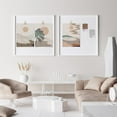 thumbnail image 4 of PixonSign Adhesive Canvas Print Wall Art Set - Dunes Abstract Desert Landscape Poster Art - Set of 3 Nature Wilderness Vintage Wall Décor for Living Room, Bedroom, Office - 12"x16", 4 of 5