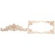 thumbnail image 1 of Aplique de madera de caucho tallada, calcomanía para muebles, color madera, 40 x 12 cm, 1 of 5