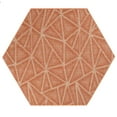thumbnail image 1 of Furnish My Place Modern Indoor/Outdoor Commercial Solid Color Rug - Rust, 10' Hexagon, Pet and Kids Friendly Rug. Made in USA, Area Rugs Great for Kids, Pets, Event, Wedding, 1 of 5