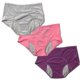 thumbnail image 4 of 3pcs Leak-proof Soft Hipster Panties Menstrual Period Panties Menstrual Panties, 4 of 5