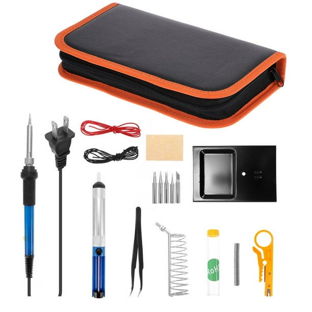 Kit De Soldador De 60 W, Pantalla Digital, Juego De Herramientas De Soldadura, Herramientas De Soldadura Electrónicas Con Temperatura Ajustable Para Soldar Tinker sonducket TO005535-02